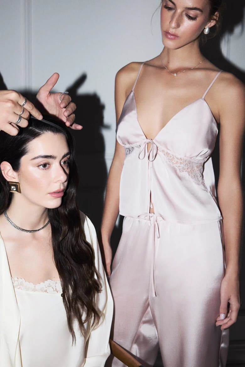 Rosalia Camisole Set, Alternate, color, Dusty Pink