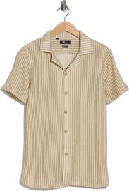 T.R. PREMIUM Modern Fit Textured Camp Shirt