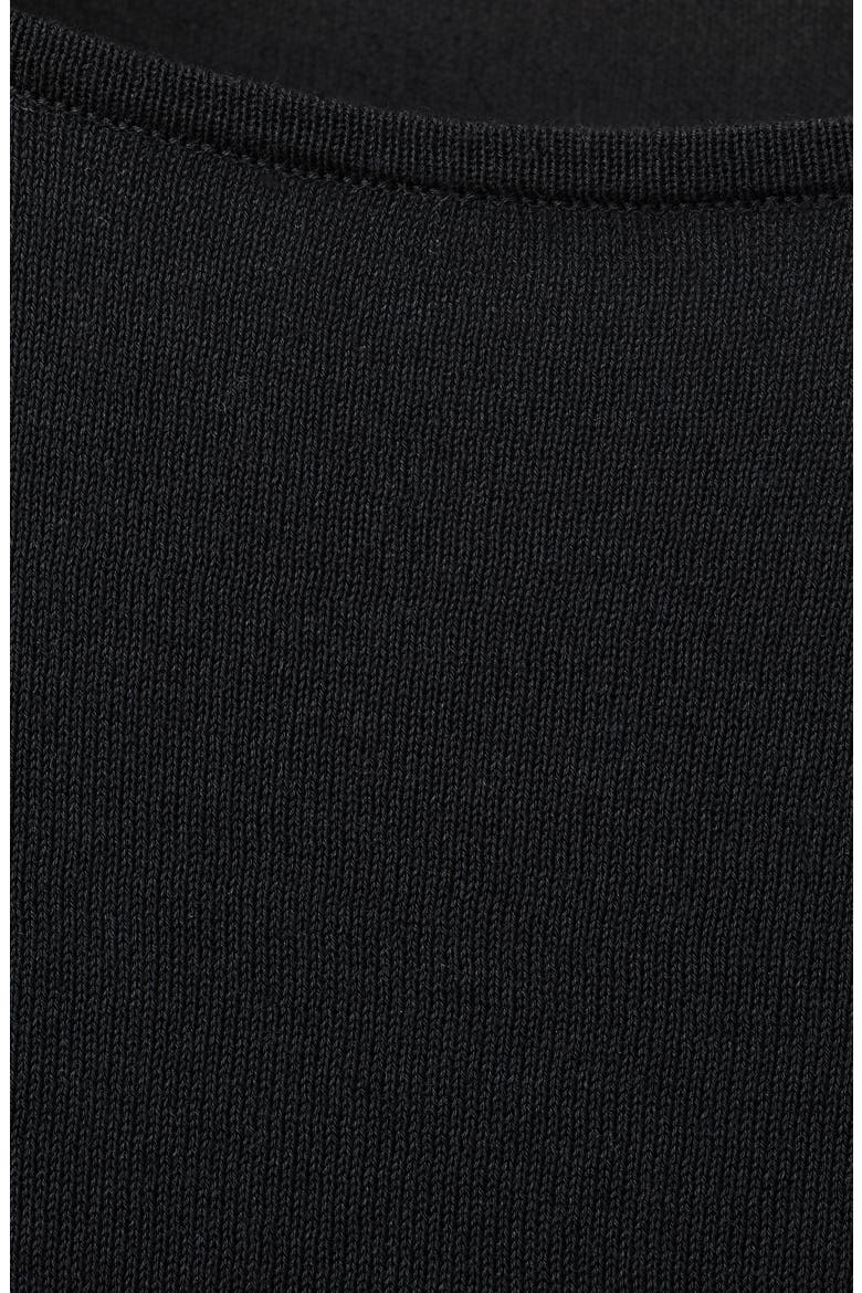 Sequined Short Sleeve Top, Alternate, color, BLACK