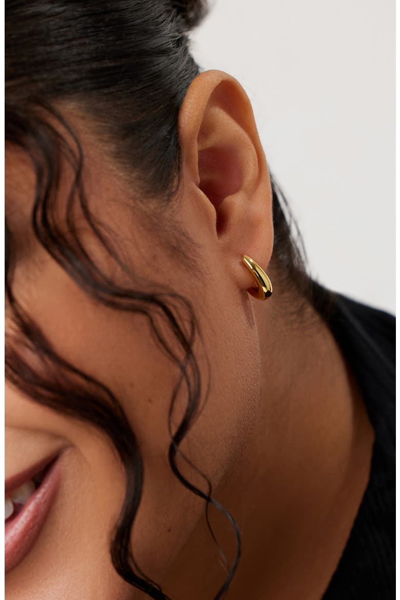 Amaya Hoop Earrings, Alternate, color, GOLD