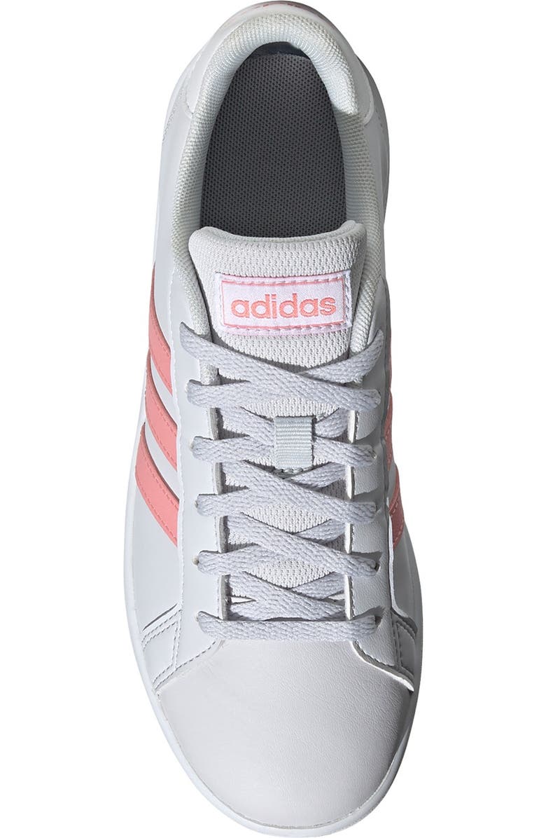 adidas Grand Court K Leather Sneaker, Alternate, color,