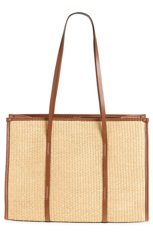 Demellier Capri Woven Raffia Tote