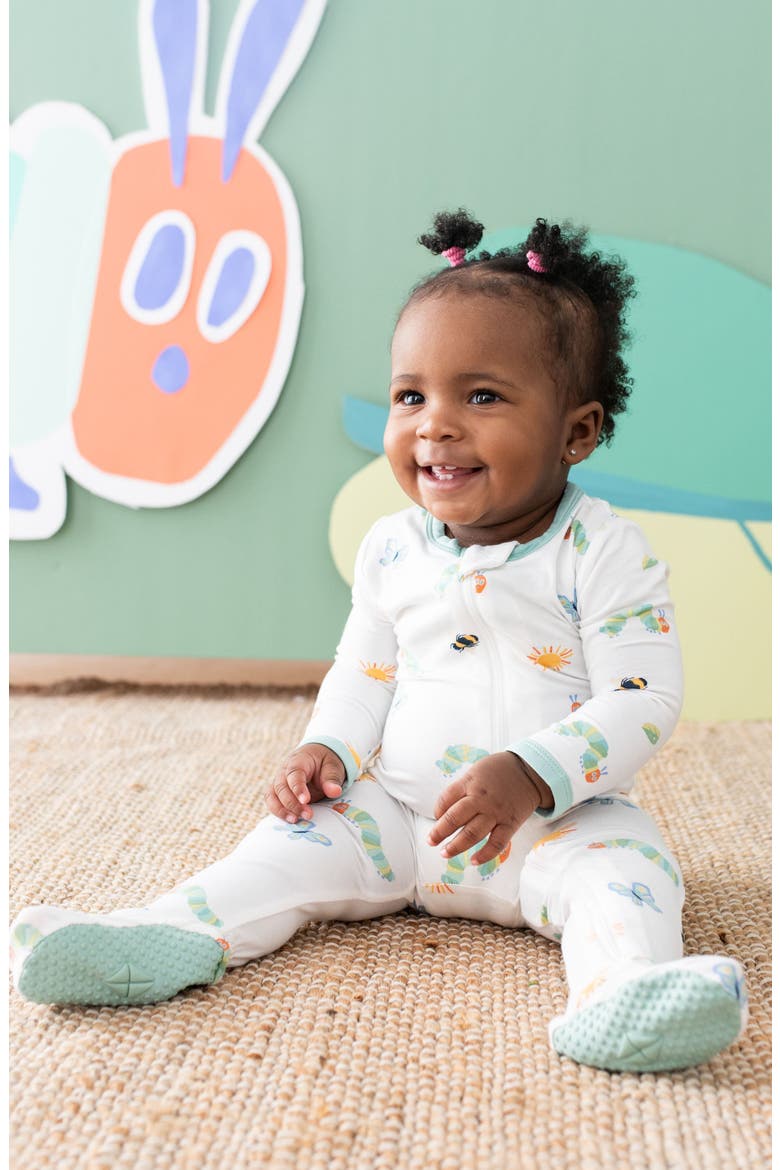 'The Very Hungry Caterpillar' Zip-Up Footie, Alternate, color, THE VERY HUNGRY CATERPILLAR