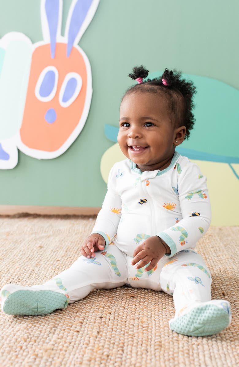 Kyte BABY 'The Very Hungry Caterpillar' Zip-Up Footie, Alternate, color, The Very Hungry Caterpillar