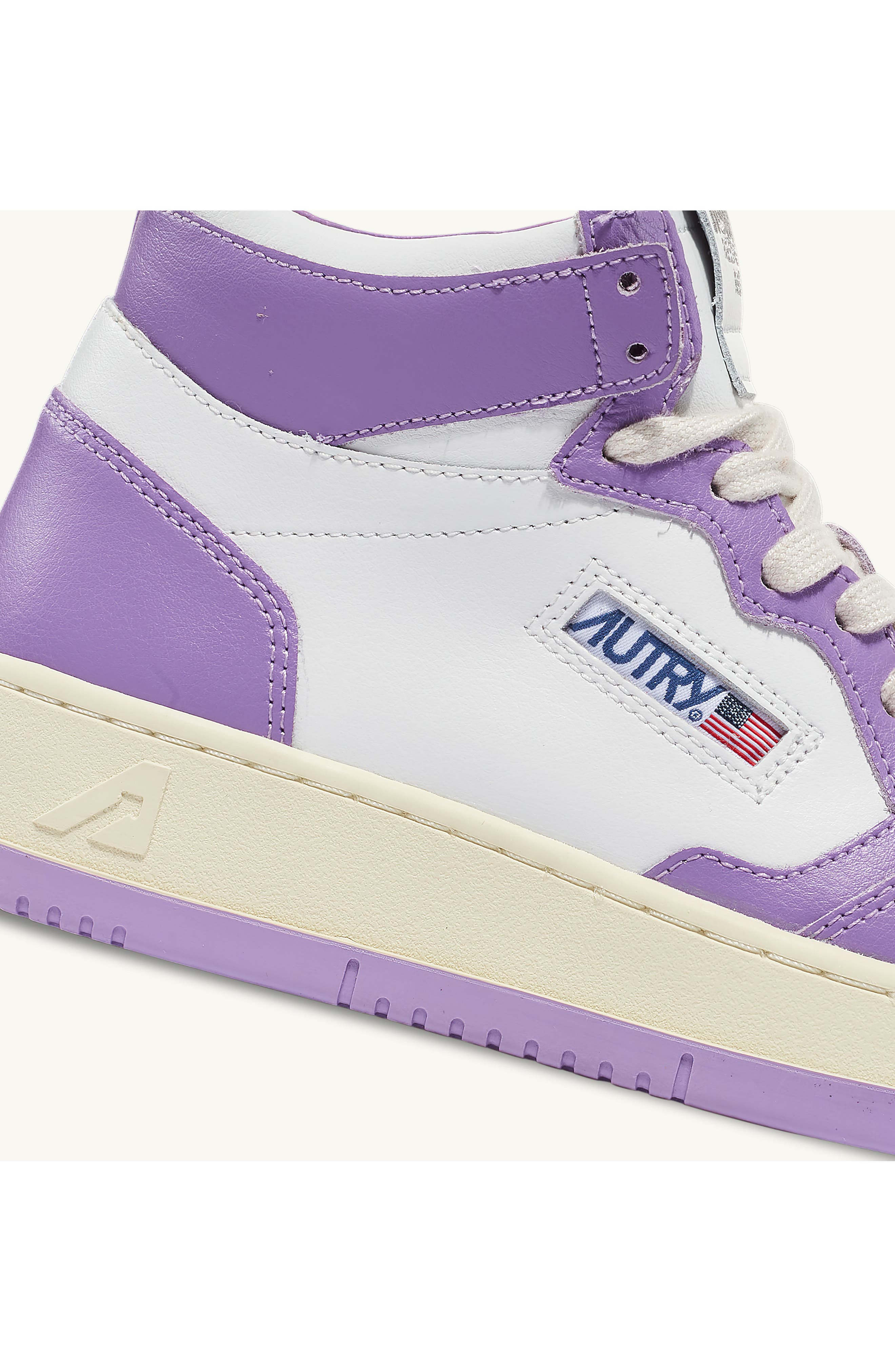 Medalist Mid High Top Sneaker, Alternate, color, ENGLISH LAVENDER/ WHITE