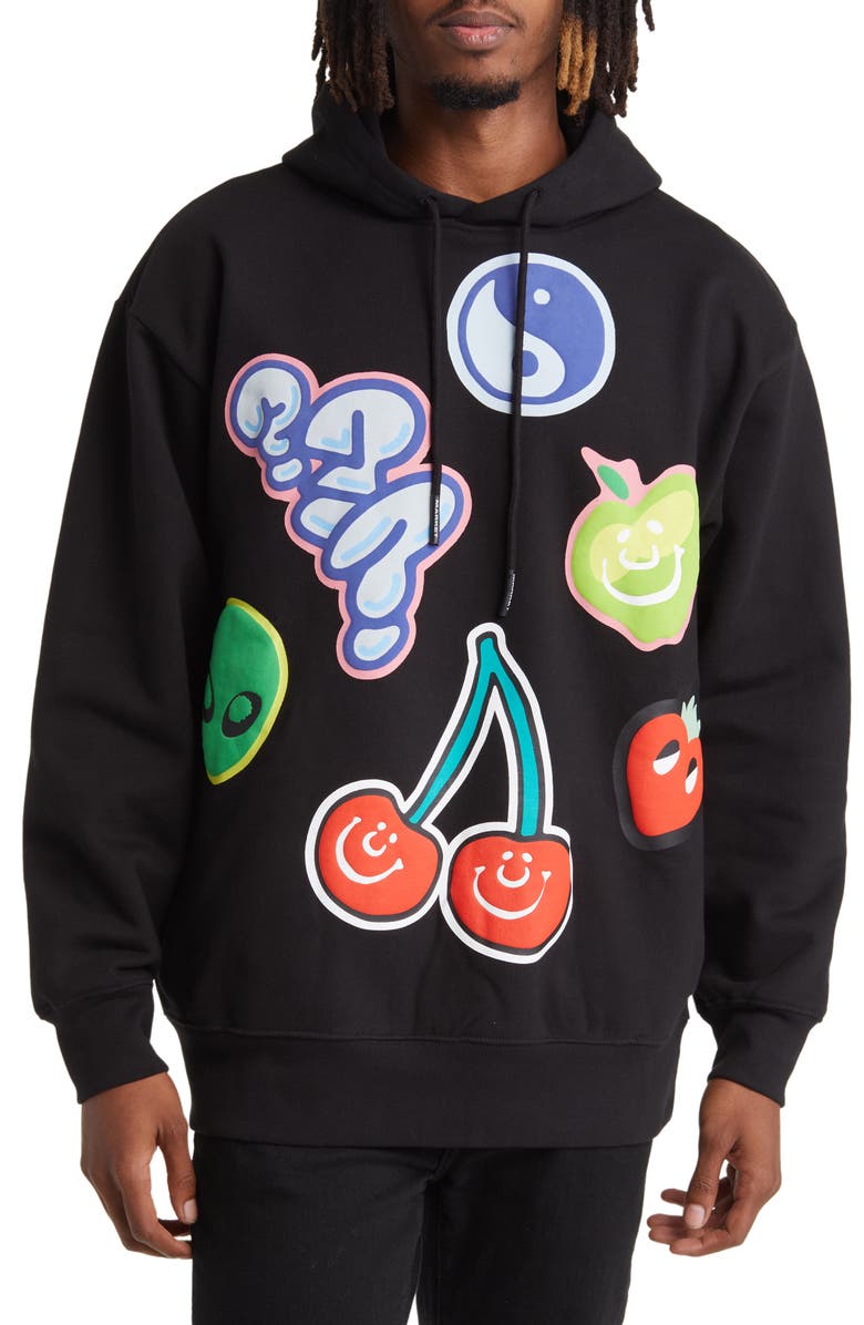 MARKET Airheads Flavor Blasted Puff Print Graphic Cotton Hoodie, Main, color, 