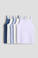 H&M 5-pack Jersey Vest Tops