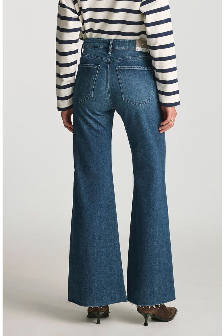 Grace Mid Rise Flare Jeans, Alternate, color, DARK BRUSHED CLASSIC BLUE