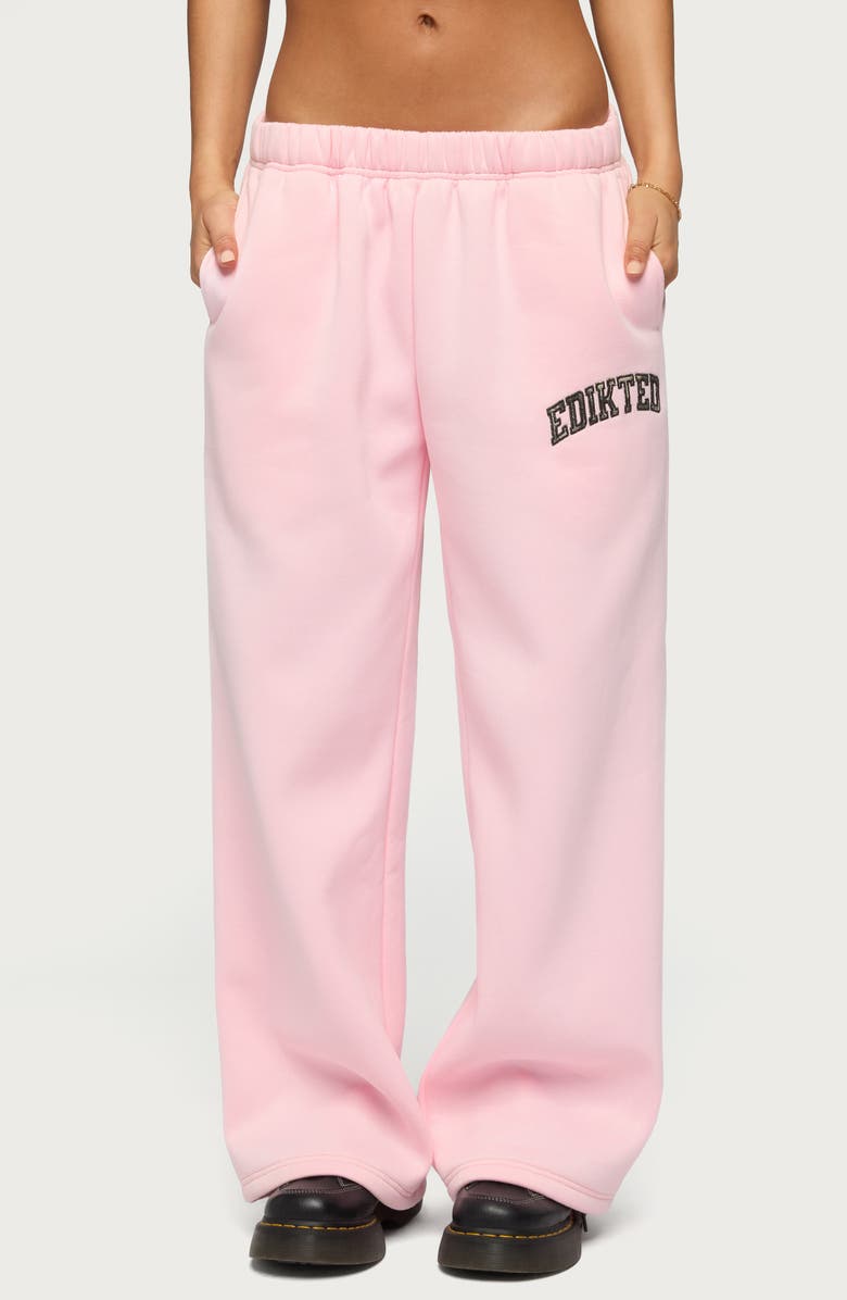 EDIKTED Camo Crush Sweatpants, Main, color, 