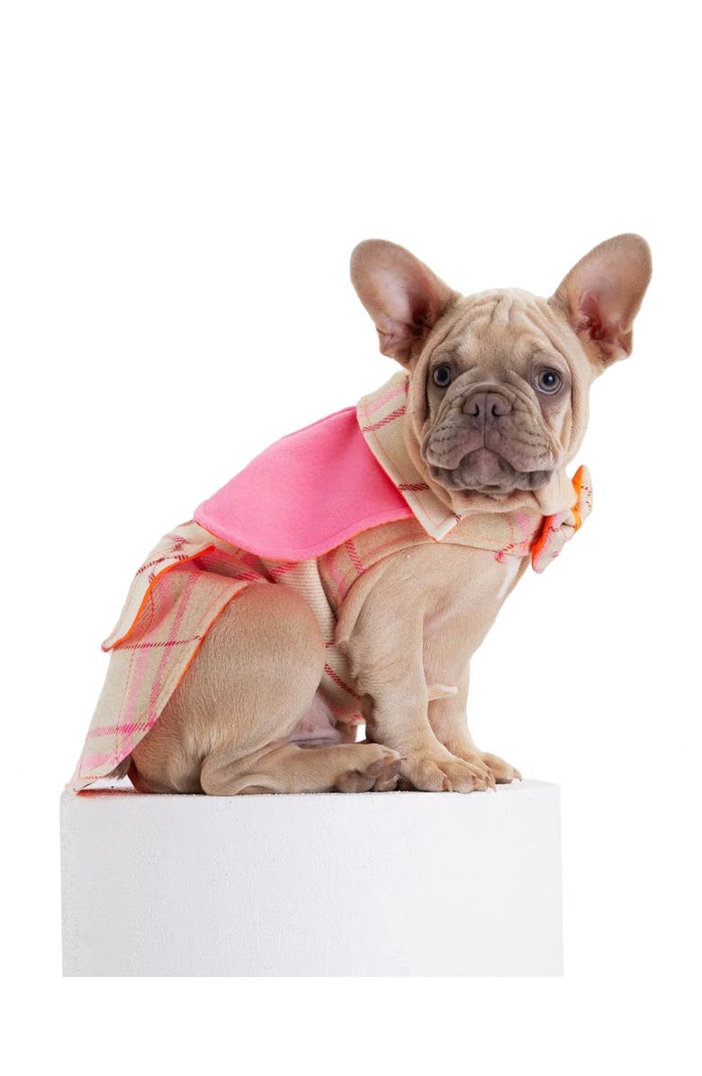 Moshiqa Tartan Dog Harness, Alternate, color, Beige