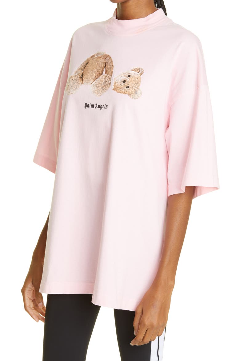 Women's Headless Bear Oversize Cotton Graphic Tee, Alternate, color, ALMOND BLOSSOM BROWN