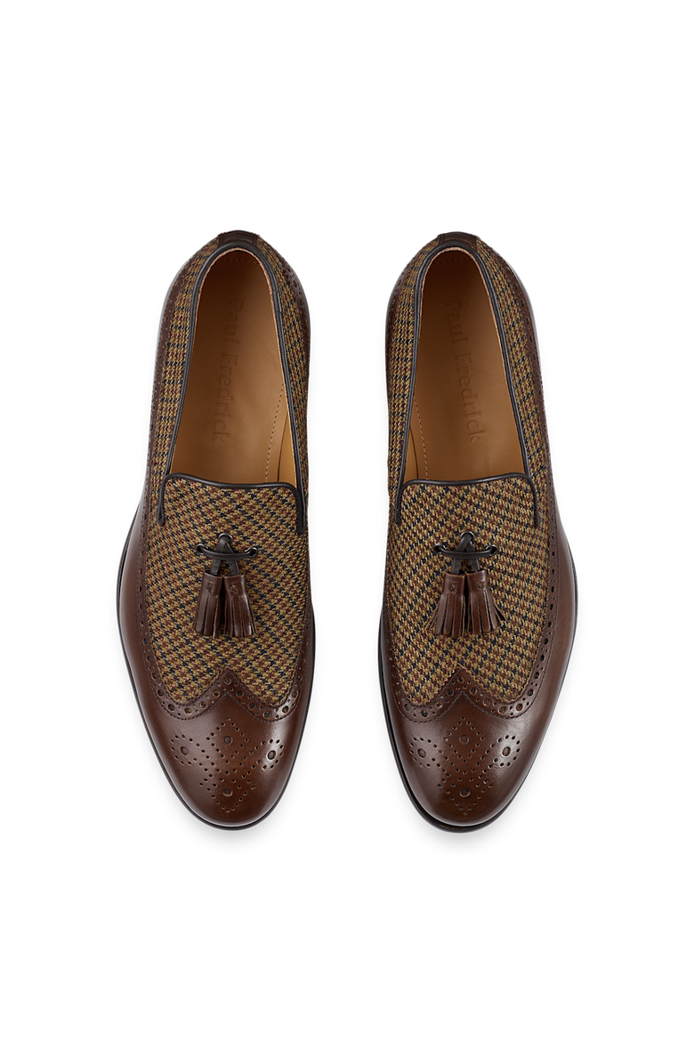 Paul Fredrick Evan Tassel Loafer, Alternate, color, Brown Multi
