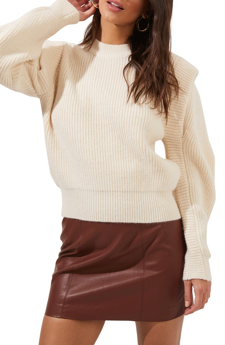 ASTR the Label Romina Crewneck Sweater, Main, color, 