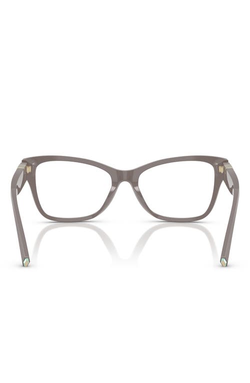 Tiffany & Co . 54mm Butterfly Optical Glasses In Chocolate Truffle/demo Lens