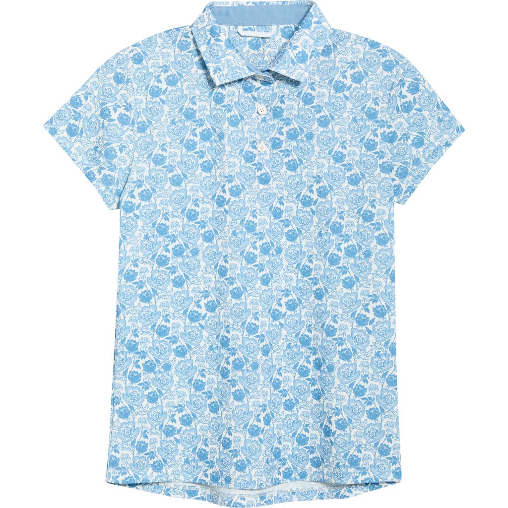 Swannies Melissa Print Golf Polo In Blue