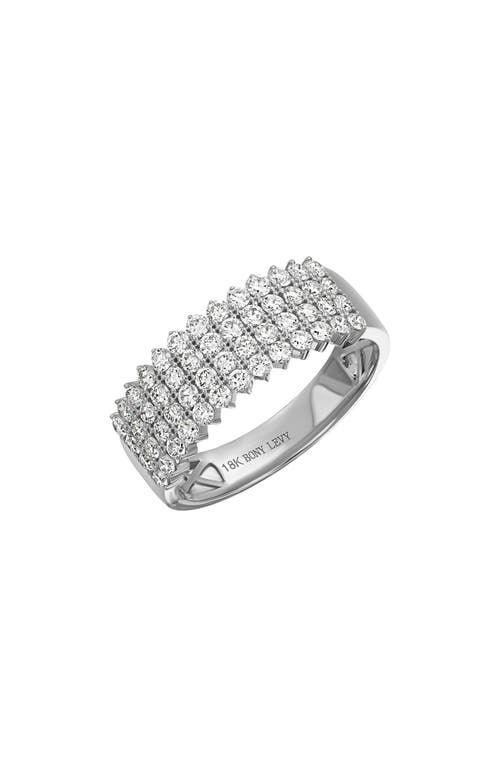 Bony Levy Rita Diamond Statement Ring in 18K White Gold/Diamond 