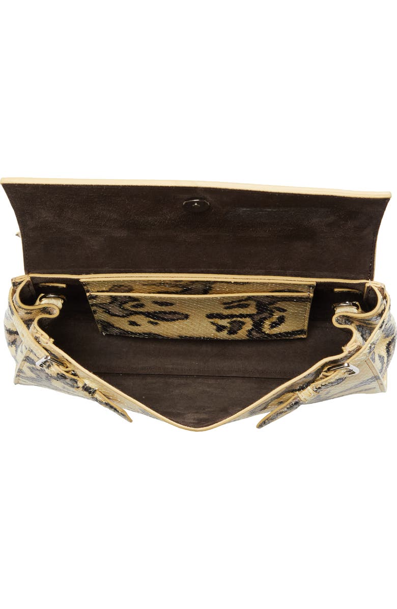 Proenza Schouler Tate Snakeskin Embossed Clutch, Alternate, color, Resin Multi