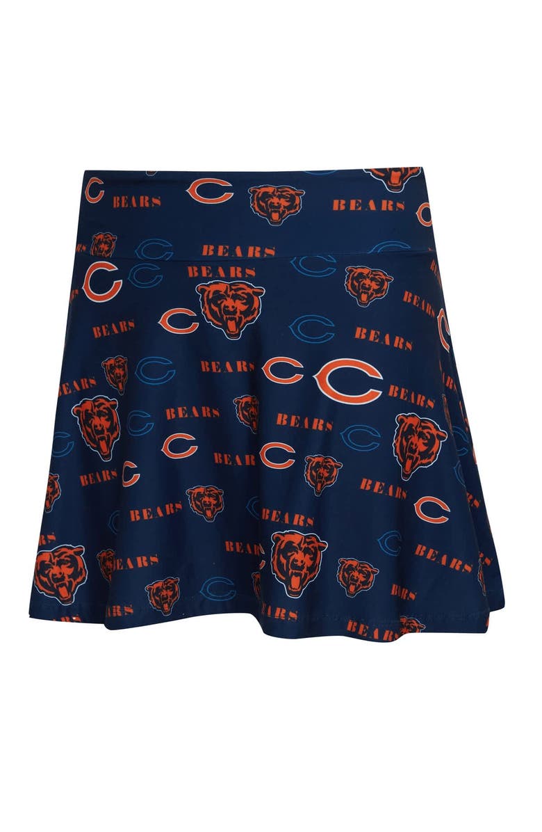 CONCEPTS SPORT Women's Concepts Sport Navy Chicago Bears Mosaic Allover Print Skort, Alternate, color, Navy
