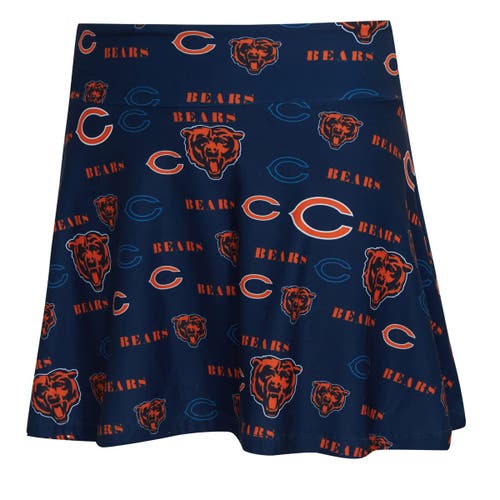 Concepts Sport Navy Chicago Bears Mosaic Allover Print Skort In Multi