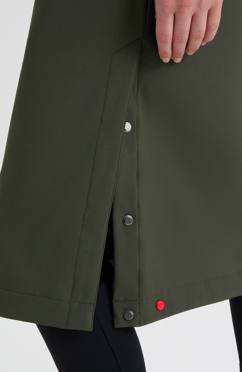 Hunter Crown 2.0 Water Repellent Hooded Softshell Coat, Alternate, color, Hunter Green/ Herb Sage