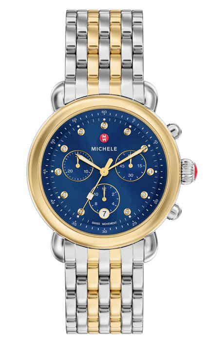 MICHELE CSX Two-Tone Diamond Bracelet Watch, 39mm