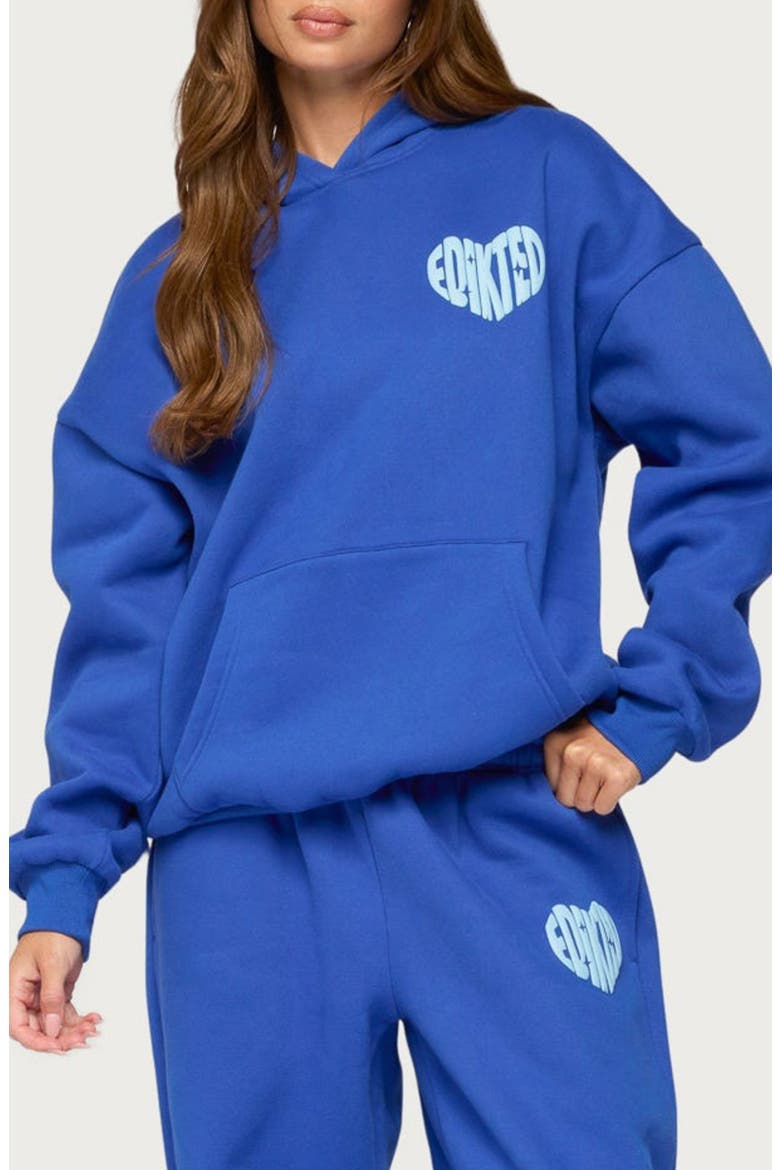 Major Love Graphic Hoodie, Main, color, BLUE