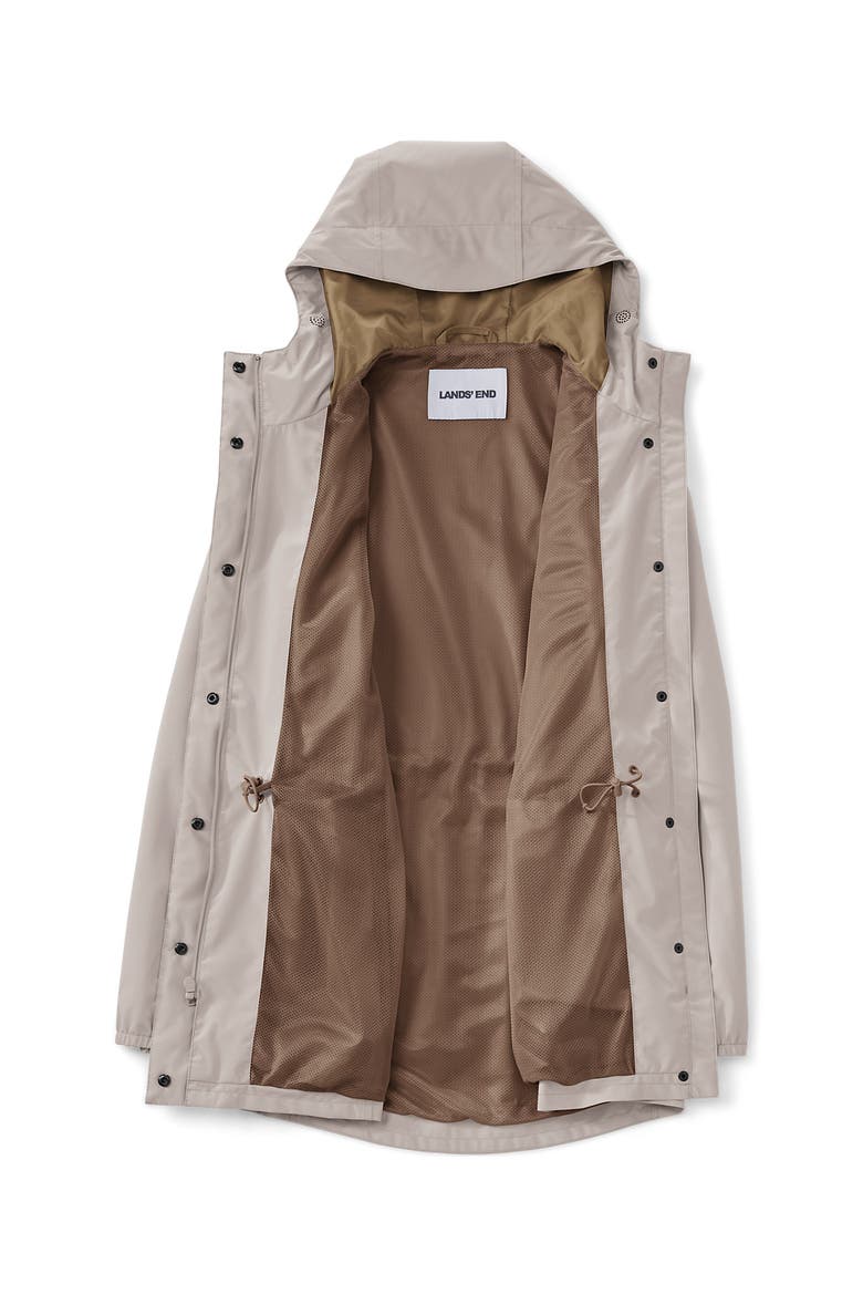 Squall Packable Waterproof Raincoat, Alternate, color, Soft Mushroom