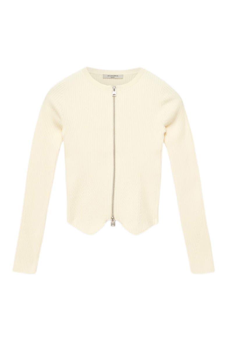 Cruz Zip Cardigan, Alternate, color, ANTIQUE WHITE