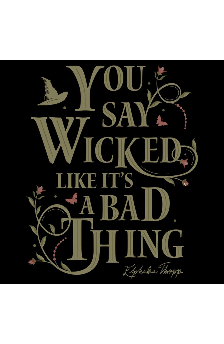 Wicked: For Good Men's Wicked For Good You Say It Like It's a Bad Thing  Graphic T-Shirt, Alternate, color, Black