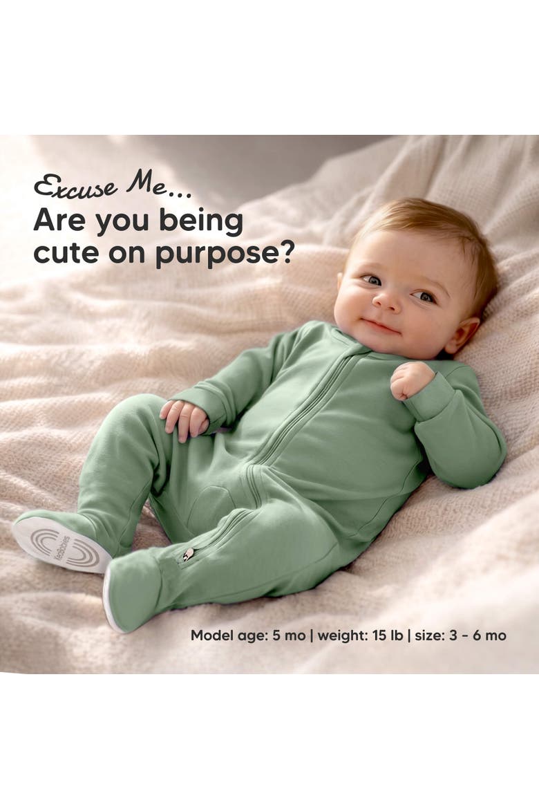 2-Pack Soothe Baby Sleep & Play Footies, Alternate, color, Soft White