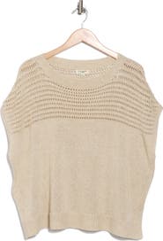 MAX STUDIO Open Weave Dolman Sweater