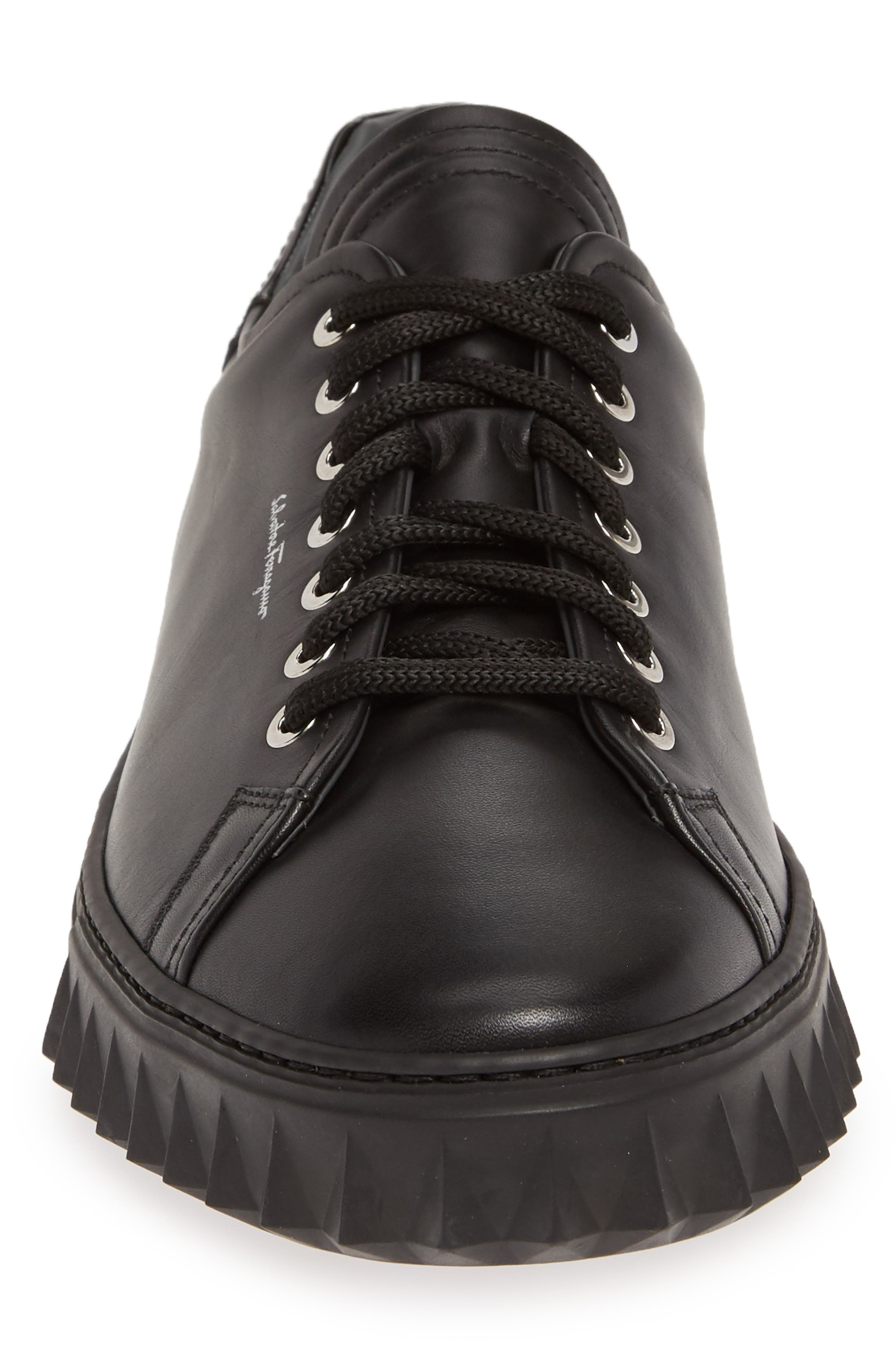 Salvatore Ferragamo Cube Sneaker, Alternate, color, NERO/BLACK