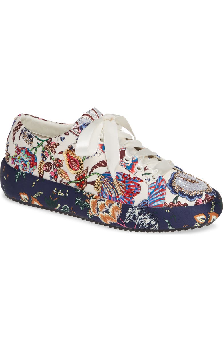 Tory Burch Kacey Embellished Sneaker, Main, color,