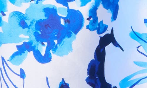 Donna Ricco Women's Floral-print Midi Dress In Blue Multi