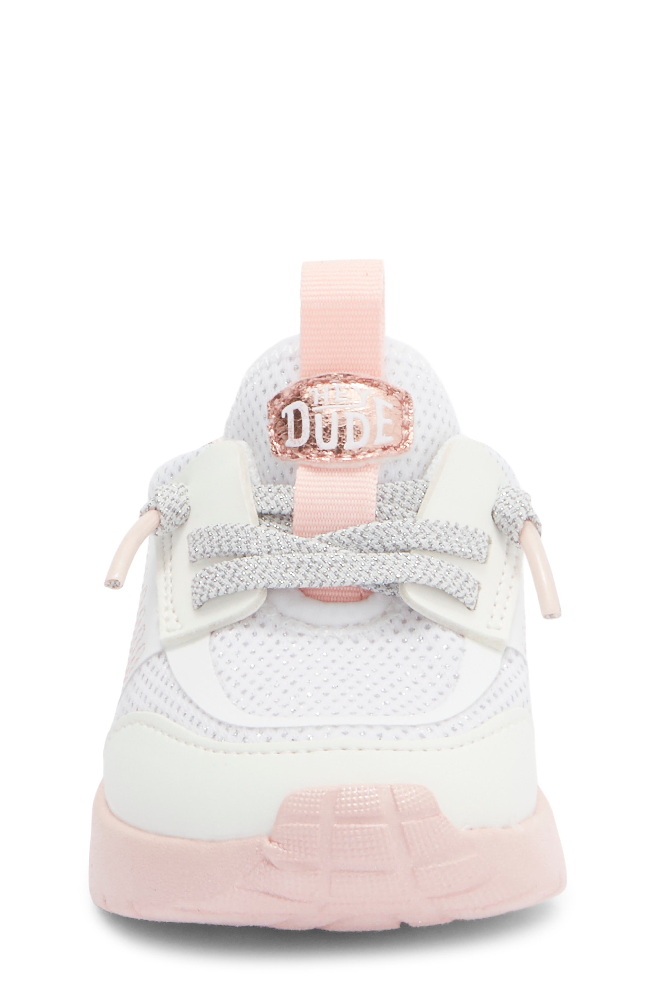 Hey Dude Kids' Sirocoo Play Sneaker, Alternate, color, Pastel Ombre White/ Pink