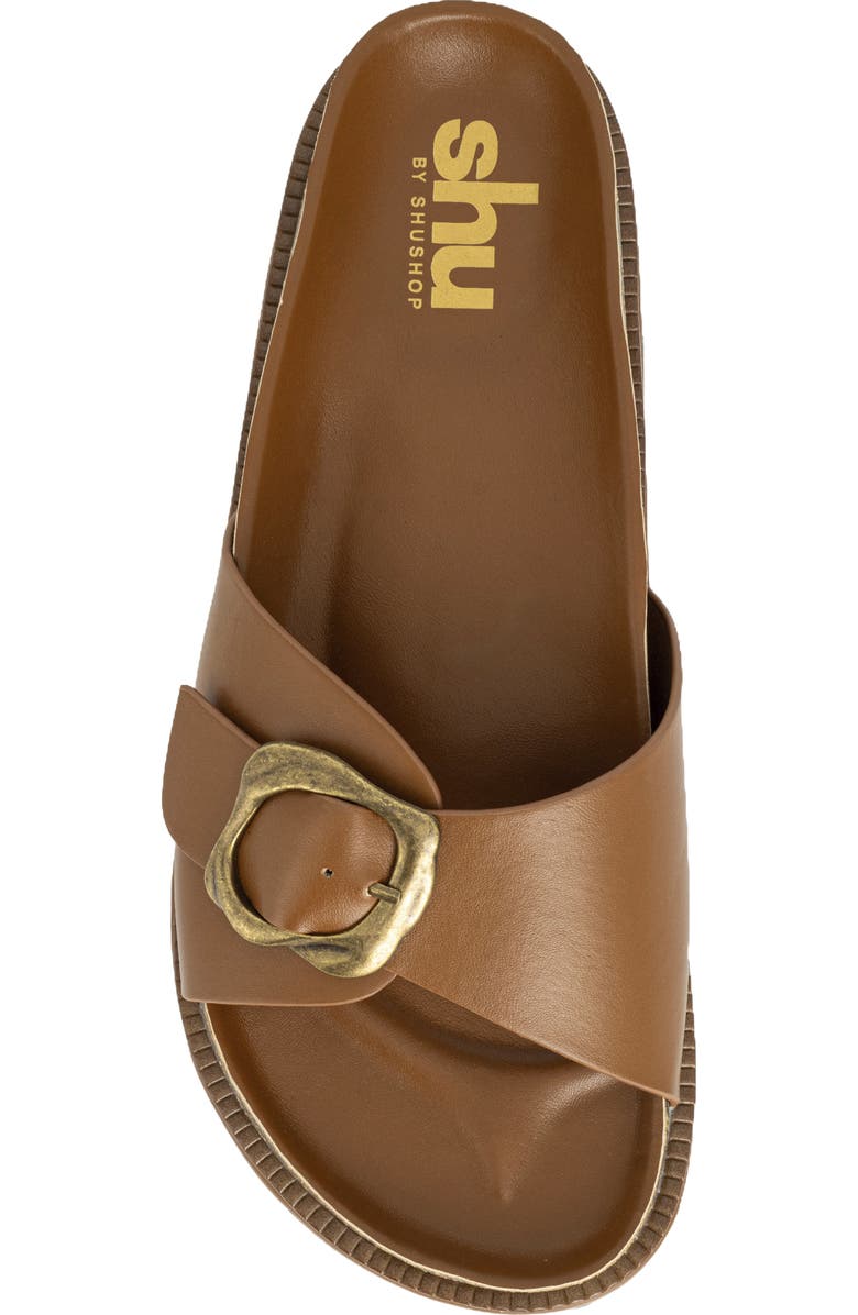 SHUSHOP Joy Slide Sandal, Alternate, color, Tan