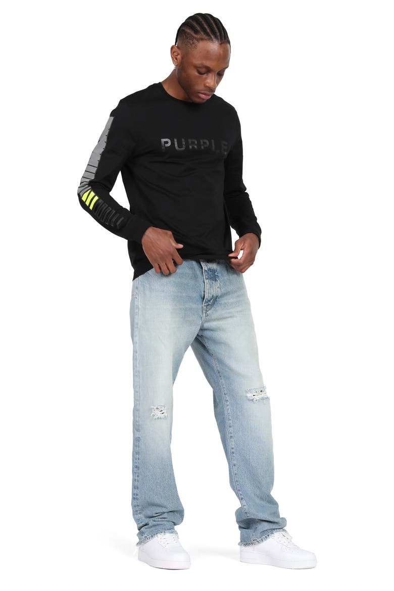 Black Label Distressed Straight Leg Jeans, Alternate, color, DIRTY INDIGO VINTAGE WASH 422