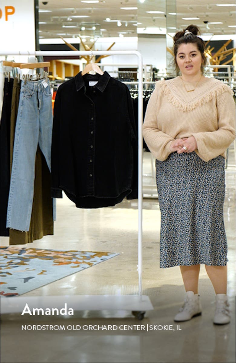 Oversize Cotton Denim Shirt, sales video thumbnail