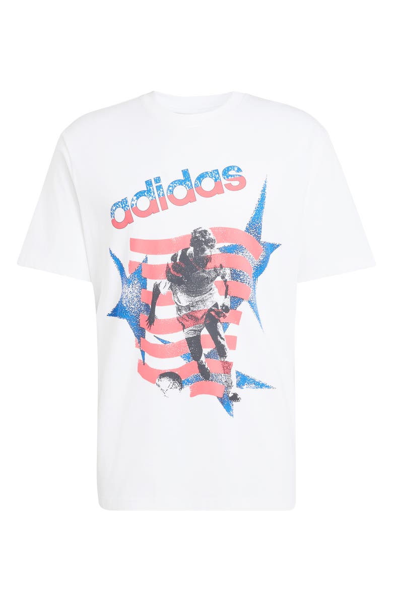 adidas Archive Football Stars Graphic T-Shirt, Alternate, color, White