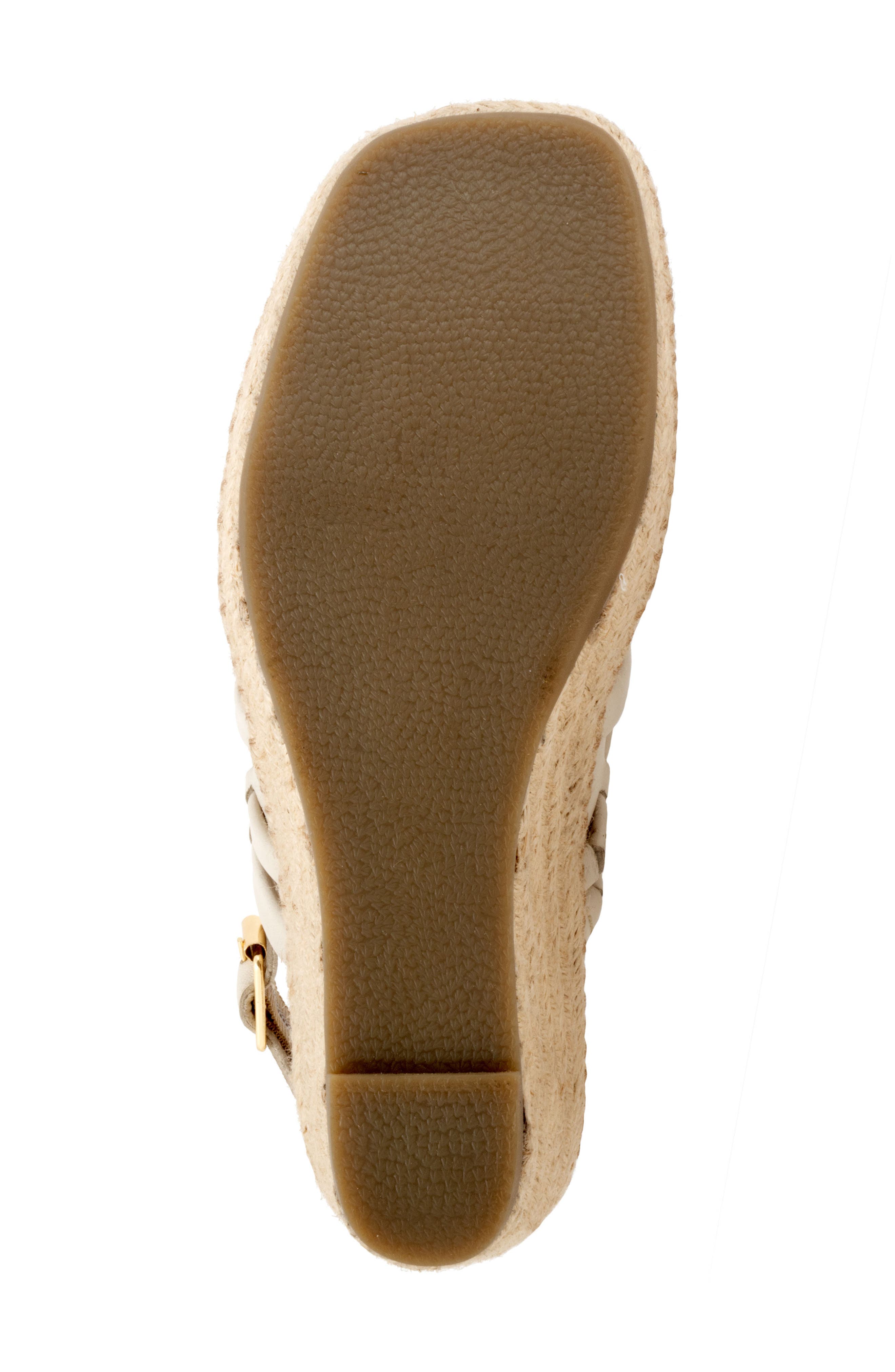 Havana Slingback Espadrille Platform Wedge Sandal, Alternate, color, IVORY