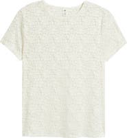 BP. Short Sleeve Stretch Lace Top