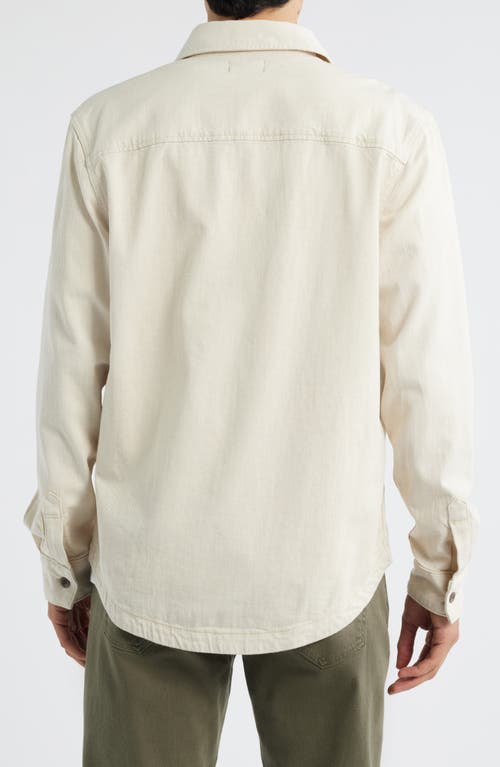 Ag Elias Twill Shirt Jacket In Neutral