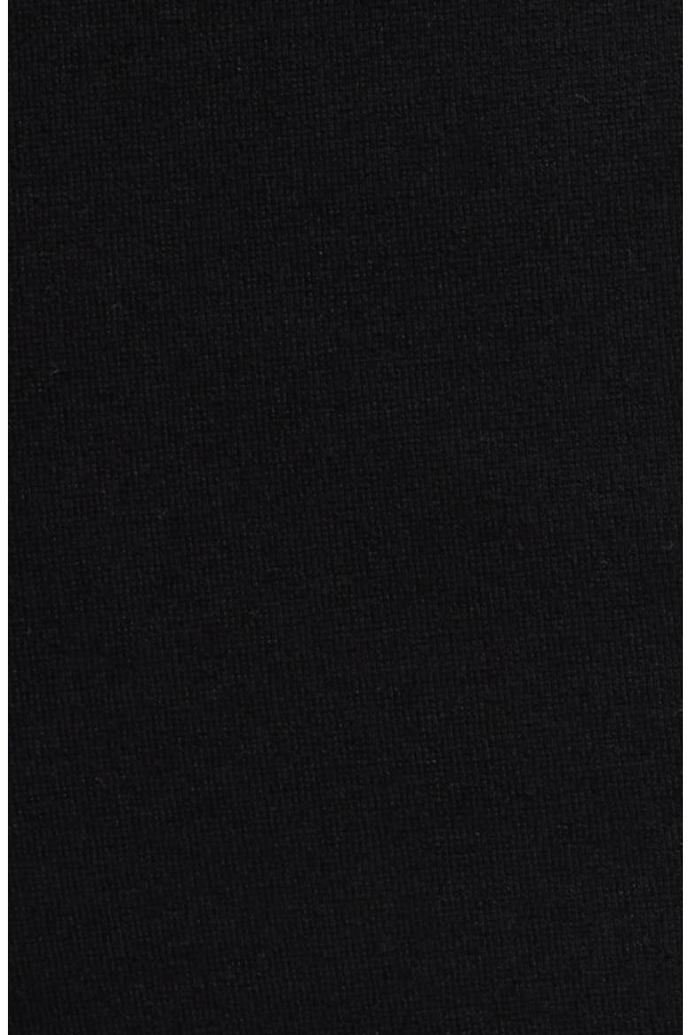 Crop Feather Trim Pull-On Pants, Alternate, color, ANNE BLACK