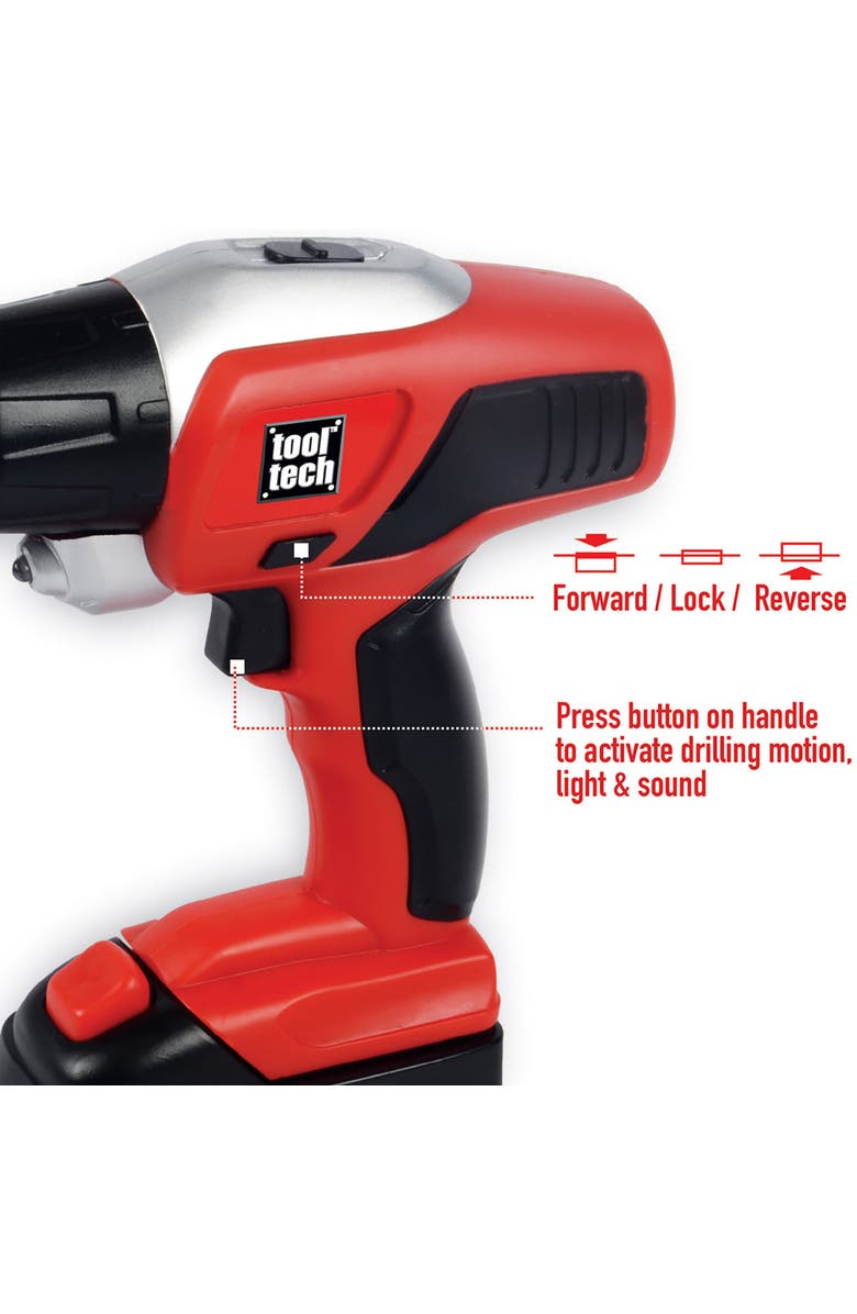 Red Box Take Apart Truck and Power Drill Set, Alternate, color, Red