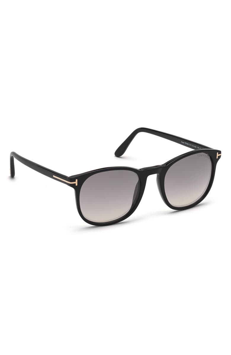 TOM FORD 53mm Gradient Round Sunglasses, Alternate, color,