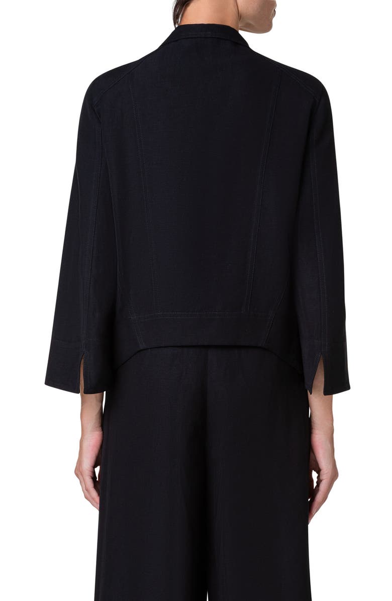 Akris punto Boxy Shawl Collar Jacket, Alternate, color, 
