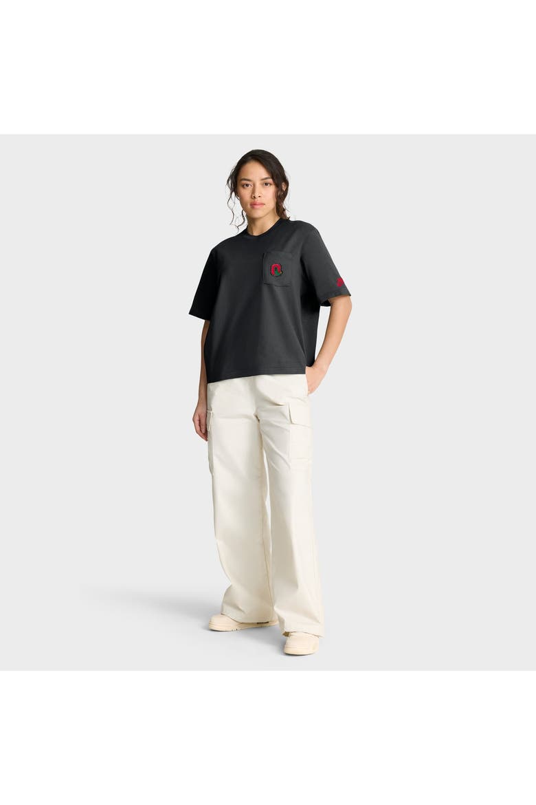 Women's Nike  Black Ohio State Buckeyes Legacy Pocket Boxy T-Shirt, Alternate, color, Black