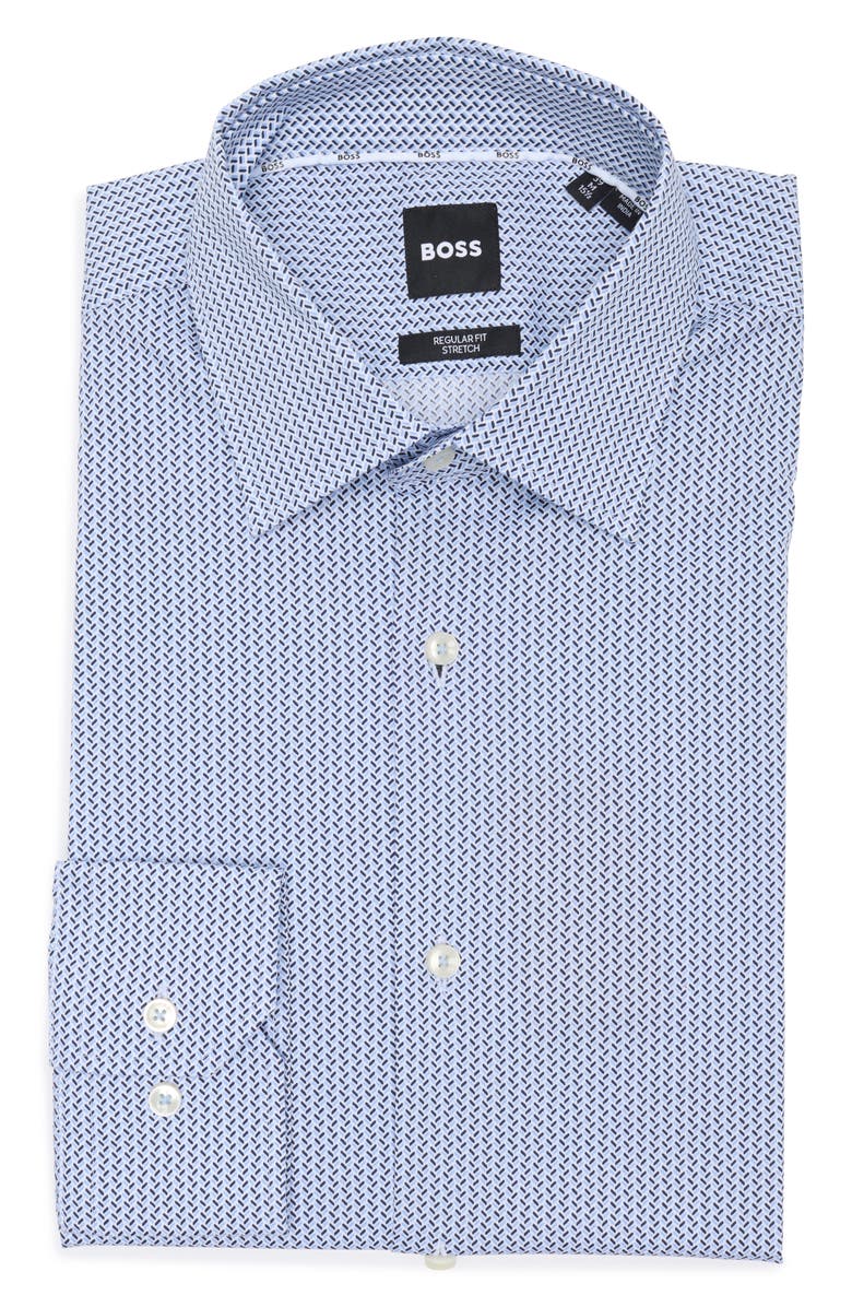 BOSS Joe Kent Chevron Bar Dress Shirt, Alternate, color,
