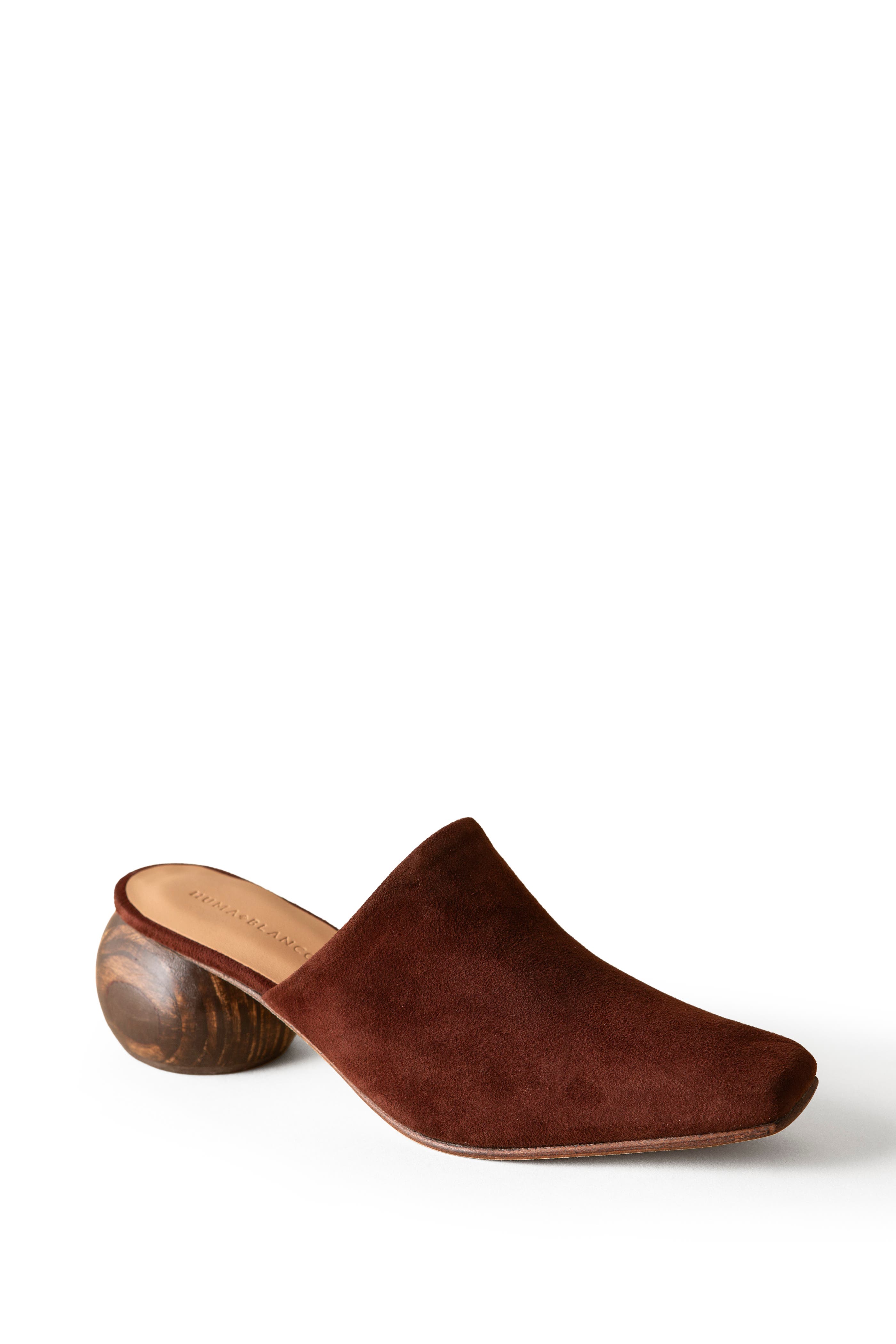 Huma Blanco Mina Mule, Main, color, Chocolate Suede