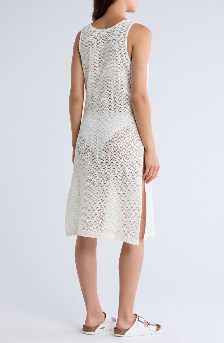 Roxy Playa Mood Openwork Cover-Up Dress, Alternate, color, 